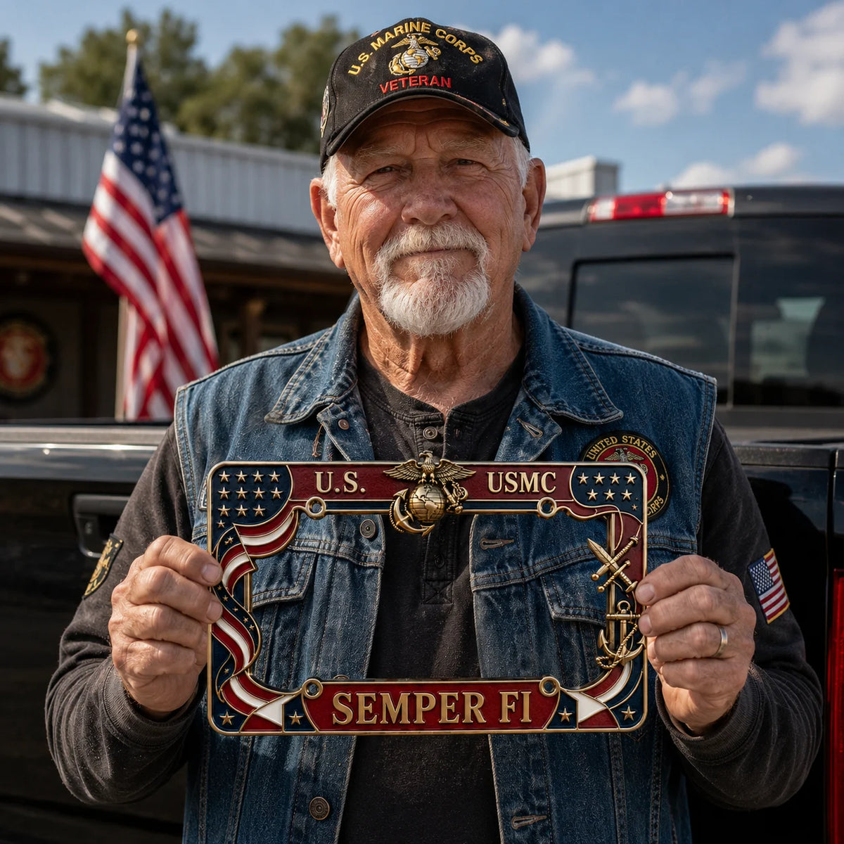 U.S. Marine Corps License Plate Frame